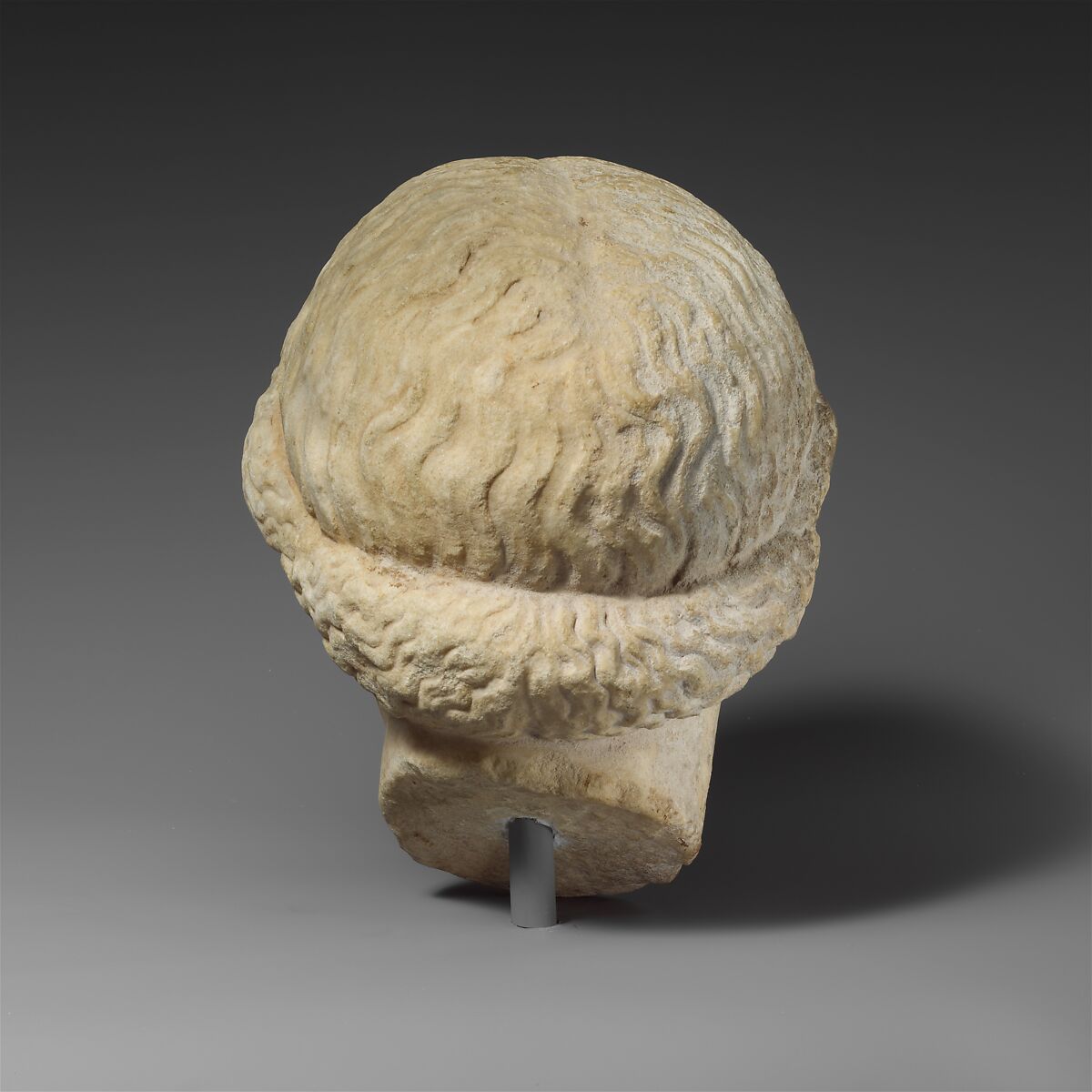 Marble head of the so-called Barberini Suppliant, Marble, Roman