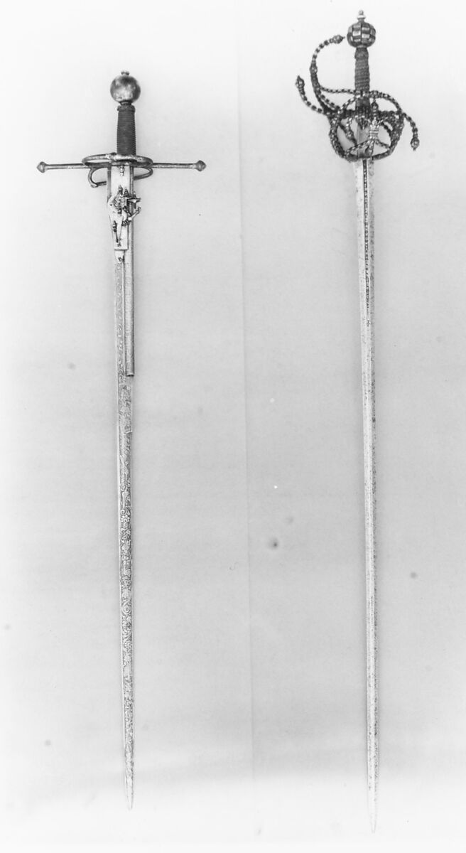 Combination Sword with Wheellock Pistol, Steel, gold, iron wire, German, Saxony 