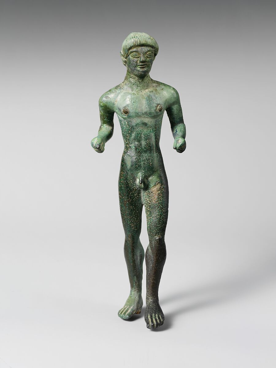 Bronze statuette of a youth, Bronze, Etruscan 