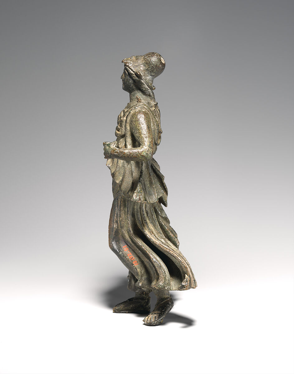 Bronze statuette of Minerva, Bronze, Roman
