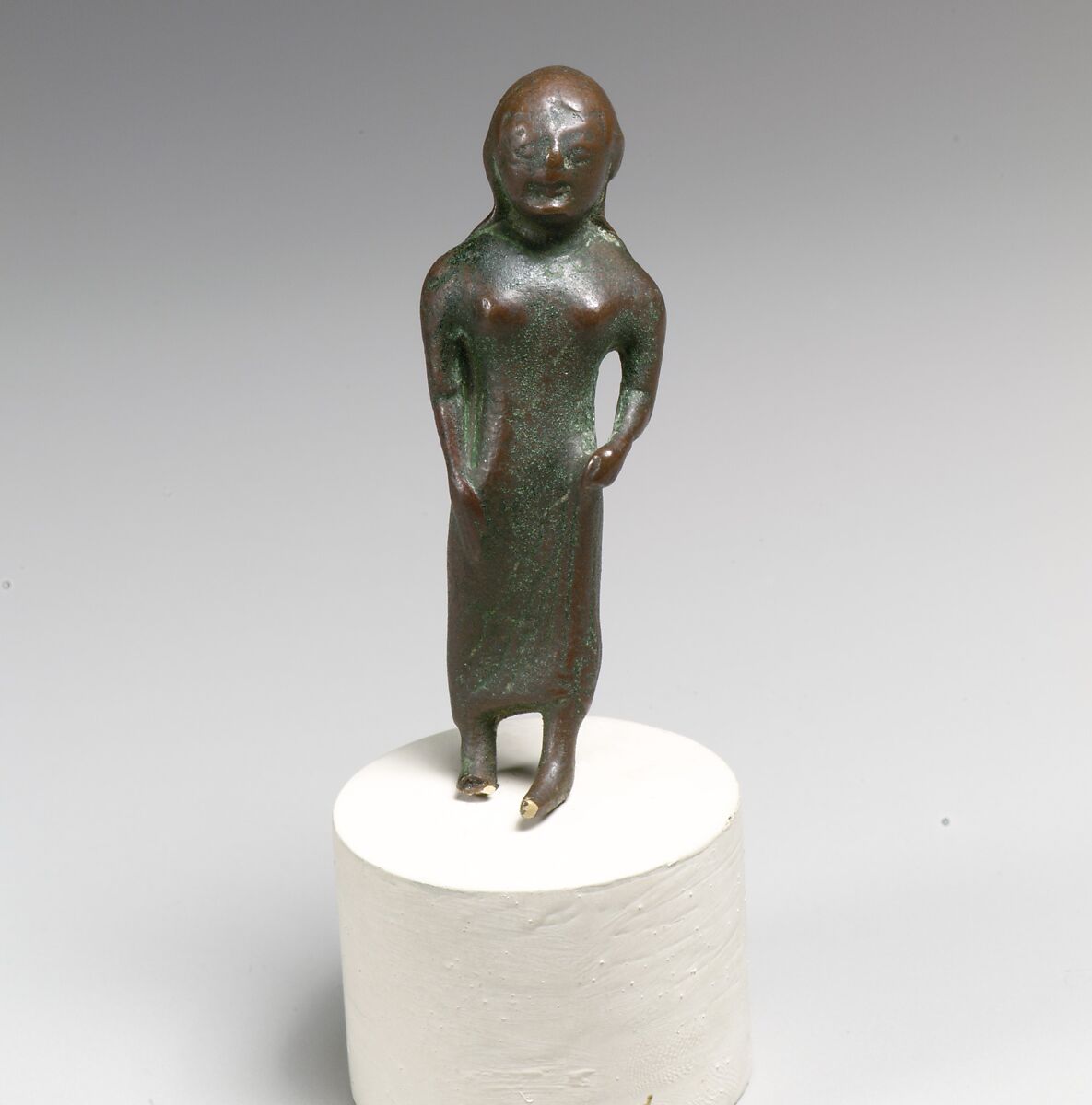 Statuette of a girl, Bronze, Etruscan 
