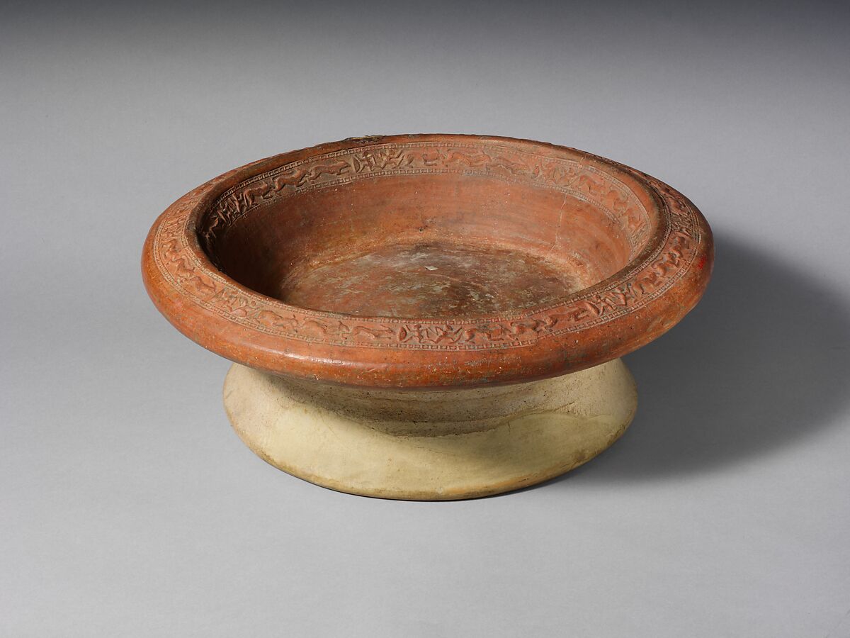 Terracotta brazier, Terracotta, Etruscan 