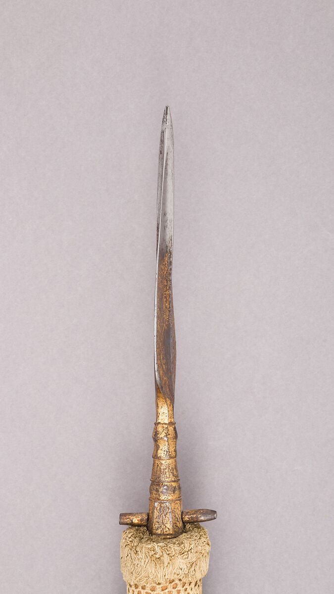 Spontoon, Steel, wood (beech), textile, gold, brass, Italian, Savoy