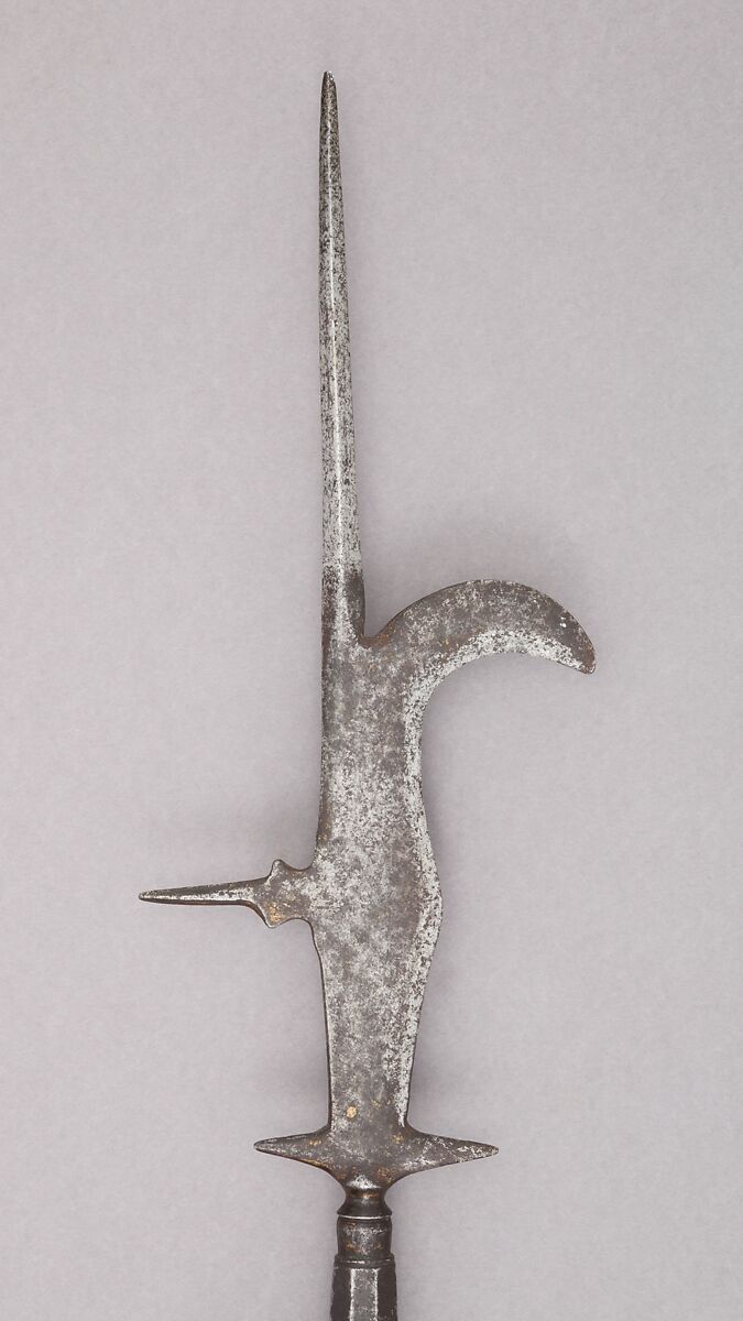 Guisarme for a Child, Steel, wood, textile, gold, Italian