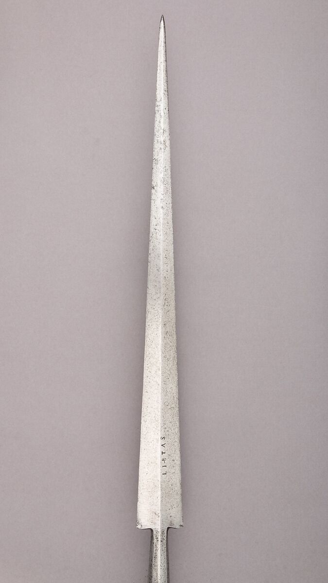 Partisan, Steel, wood, Italian, probably Bologna