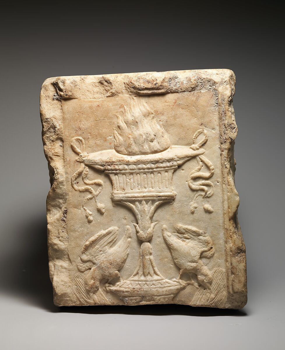 Marble fragment of a pilaster, Marble, Roman