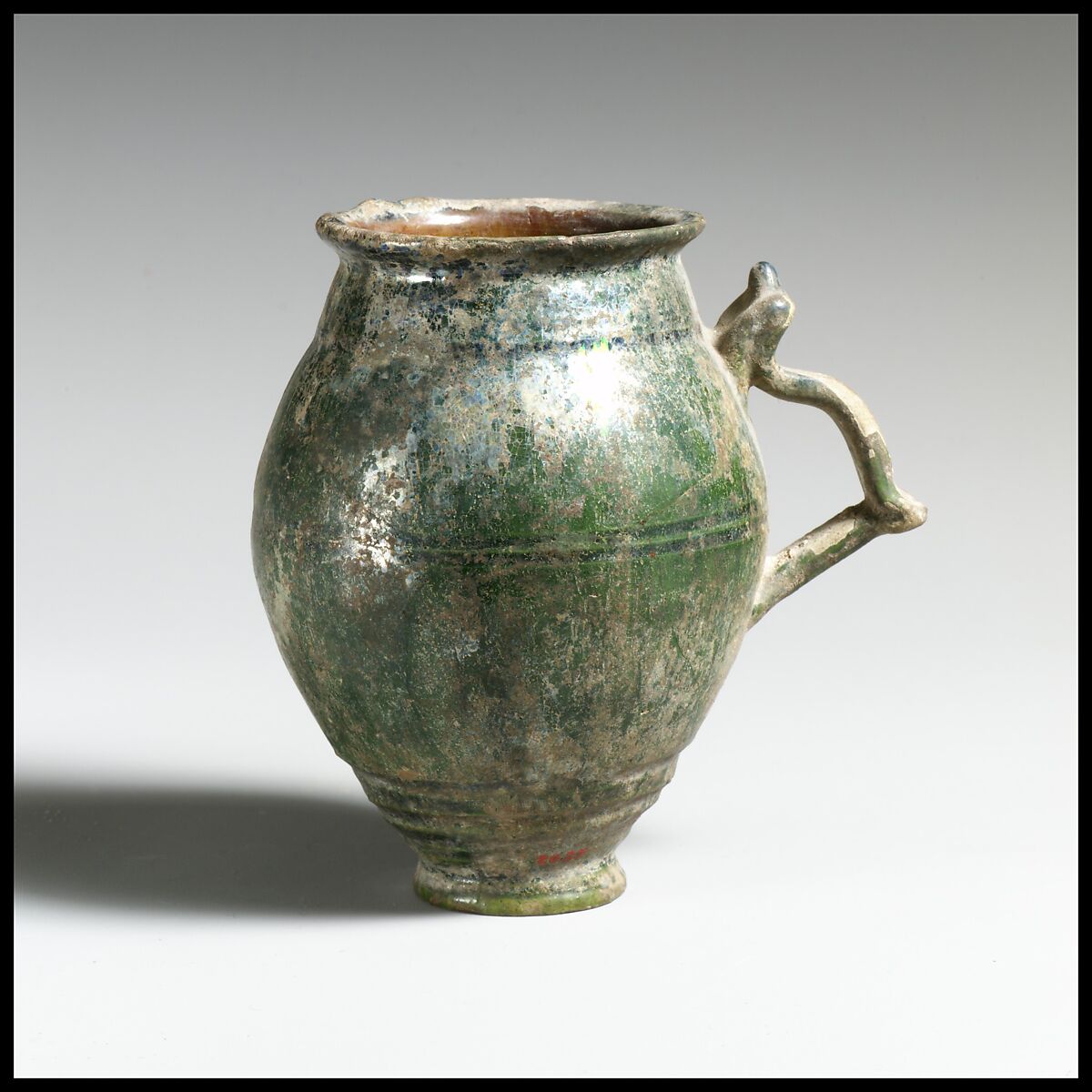 Terracotta one-handled cup, Terracotta, Roman 