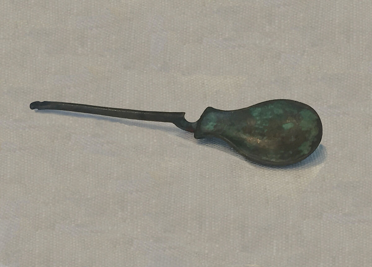 Brass spoon, [Bronze] Brass, Roman 