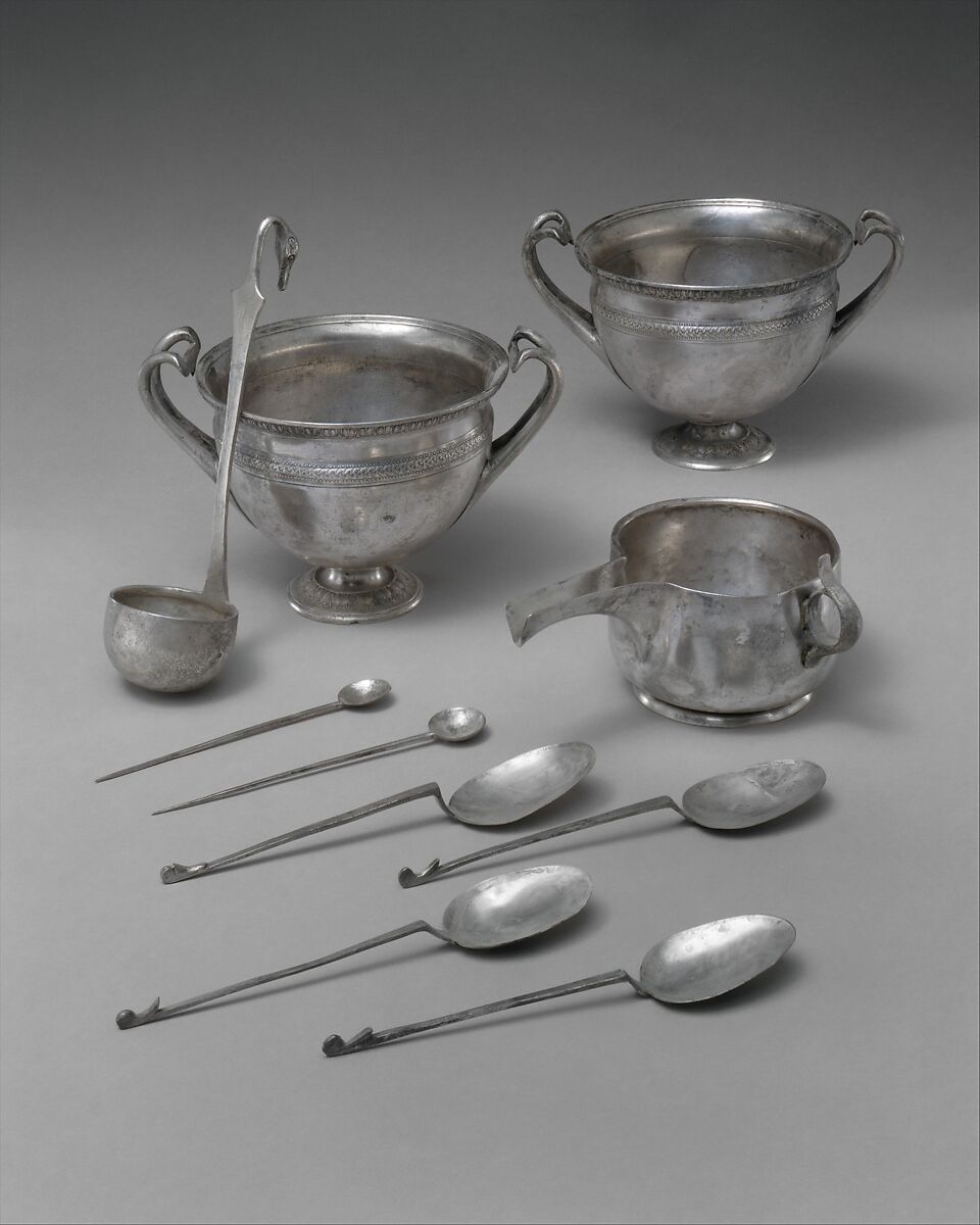 Silver cochlear (spoon), Silver, Roman