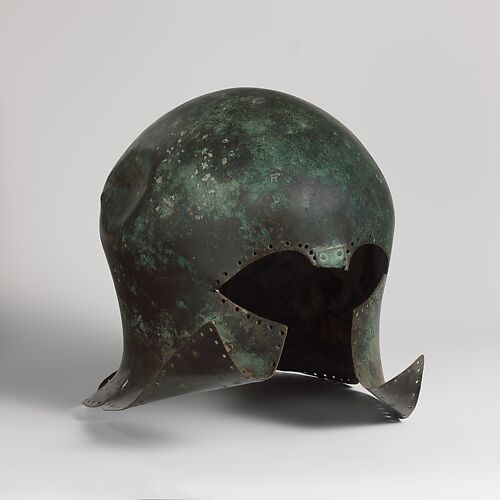 Bronze helmet of Corinthian type