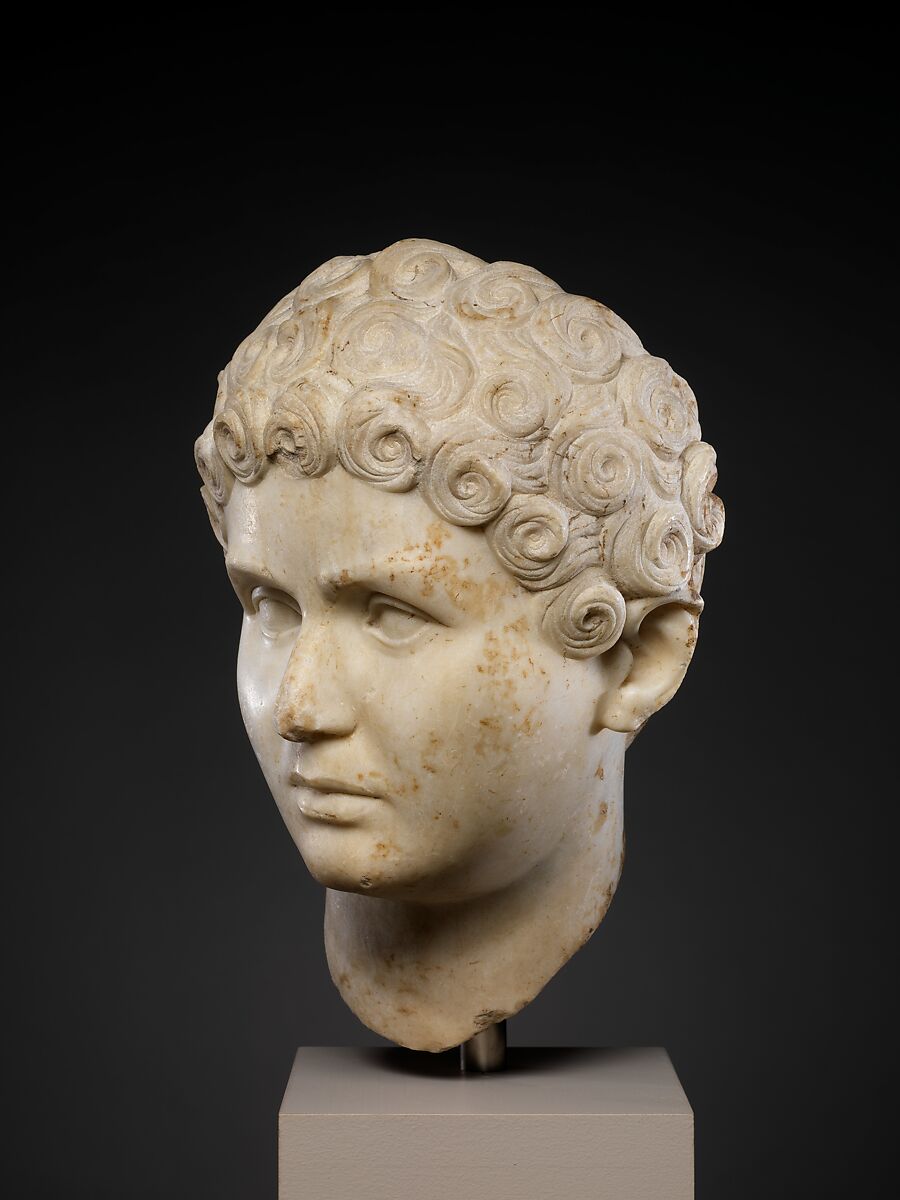 Marble portrait of a young girl, Marble, Roman
