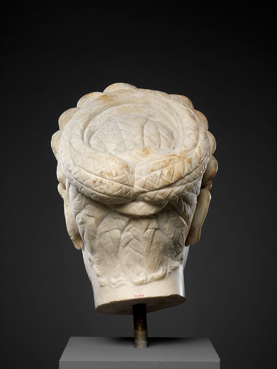 Marble portrait of Marciana, sister of the emperor Trajan, Marble, Roman