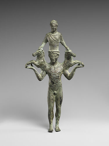 Bronze statuette of a naked man with a whip., figure, man, metal, bronze,  height: 6,5