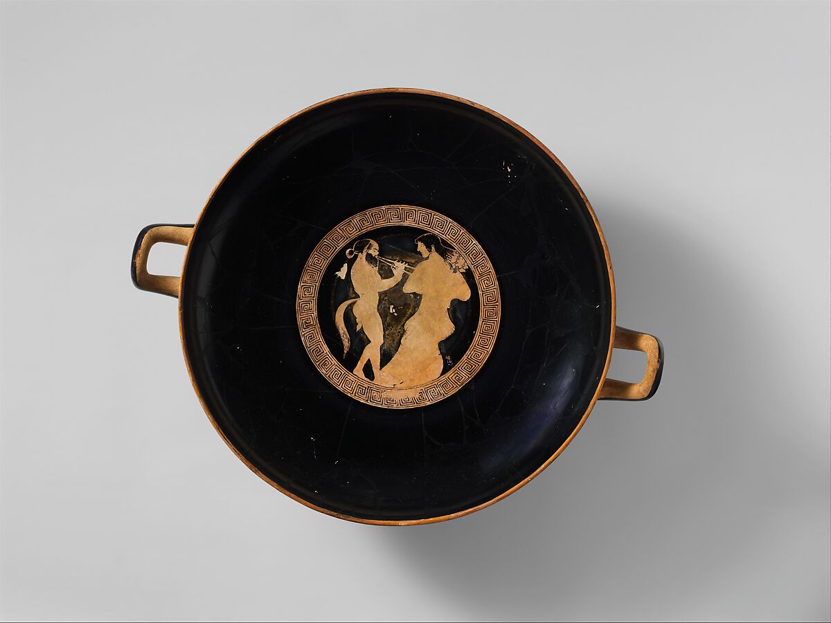 Terracotta kylix (drinking cup)