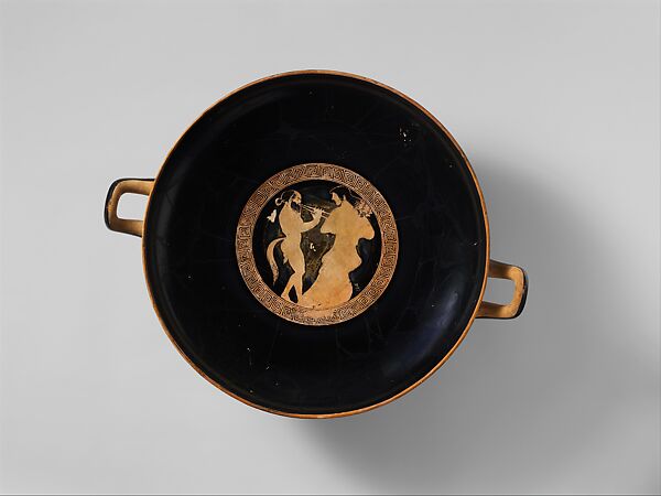 Terracotta kylix (drinking cup)