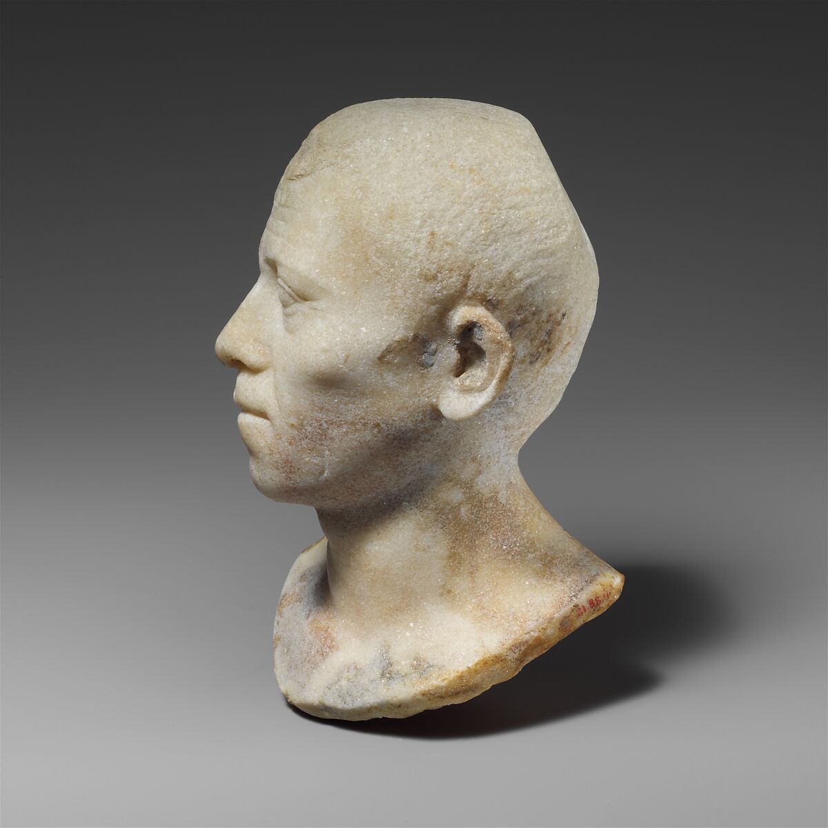 Marble bust of a man, Marble, Roman