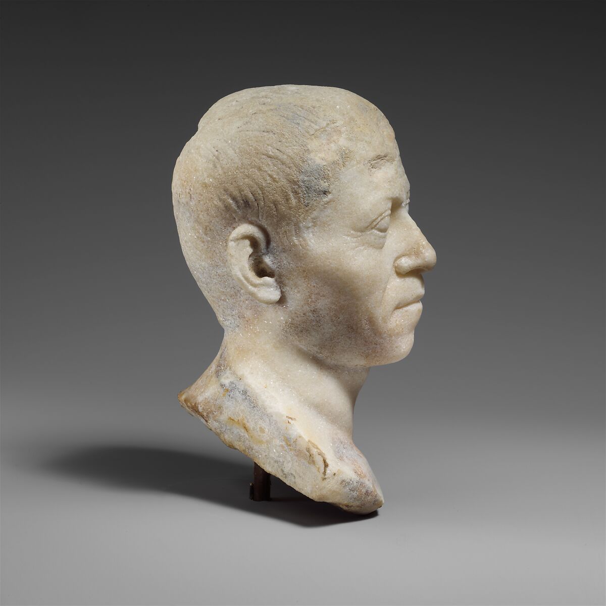 Marble bust of a man, Marble, Roman