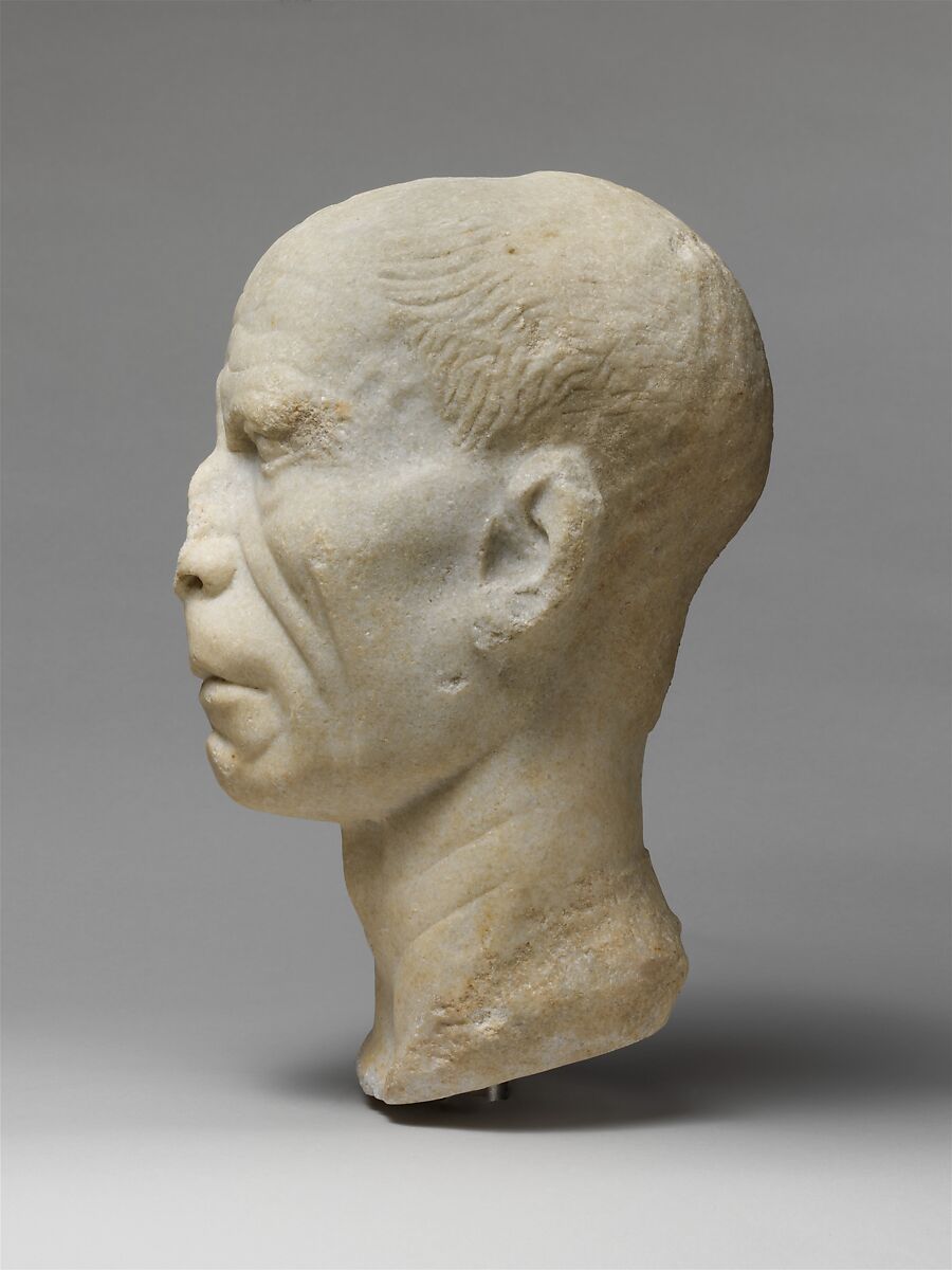 Marble portrait of a man, Marble, Roman