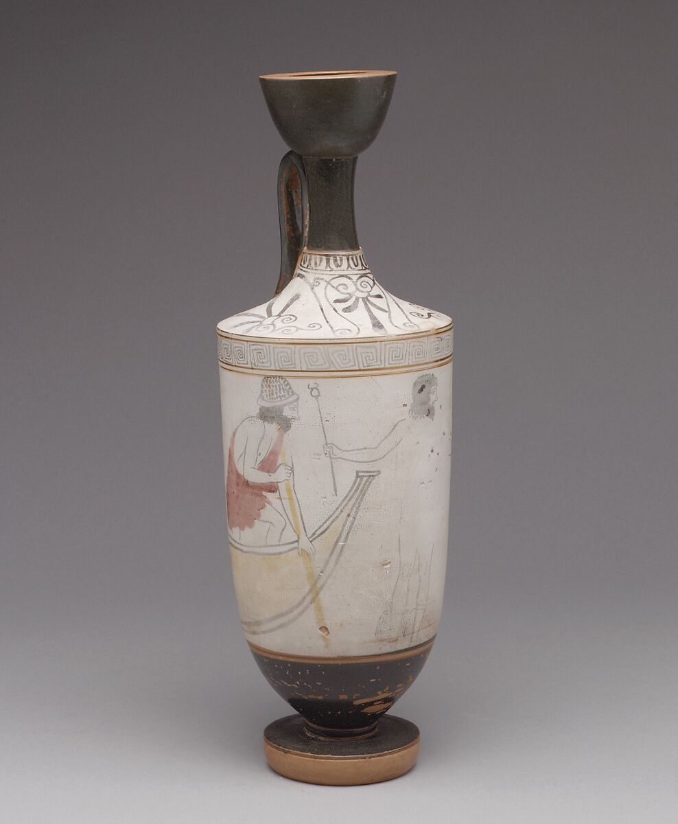 Terracotta lekythos (oil flask)