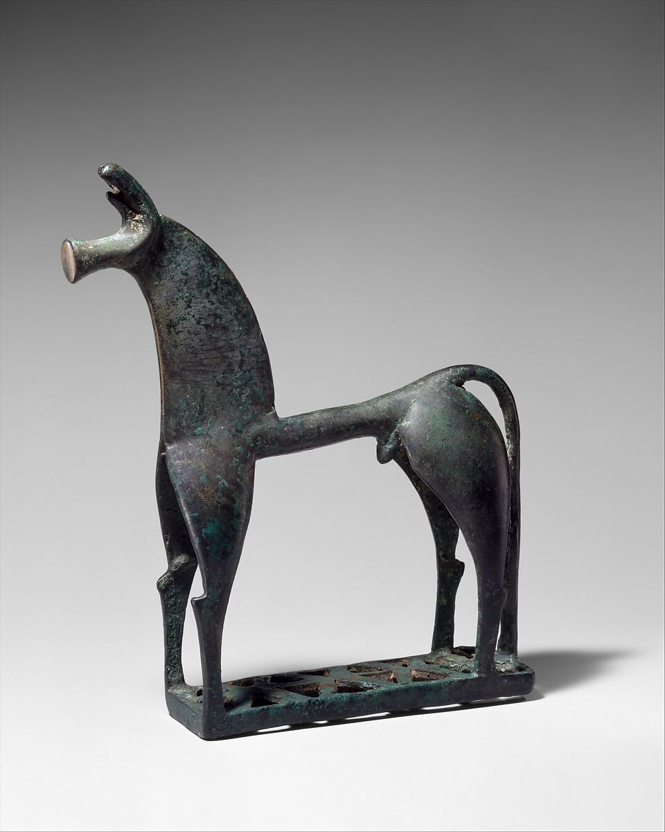 Bronze horse, Bronze, Greek, Corinthian ?