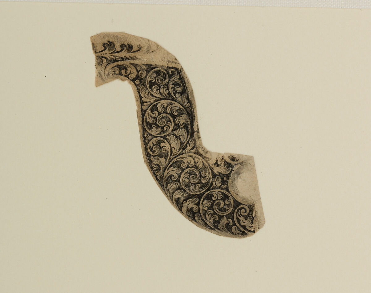 Twenty-Five Inked Impressions (or "Pulls") of Engraved Firearms Ornament, 2002.233.2–24, .26: Gustave Young (American (born Germany), Benshausen, Thuringia 1827–1895 Springfield, Massachusetts), Ink on paper, American and German