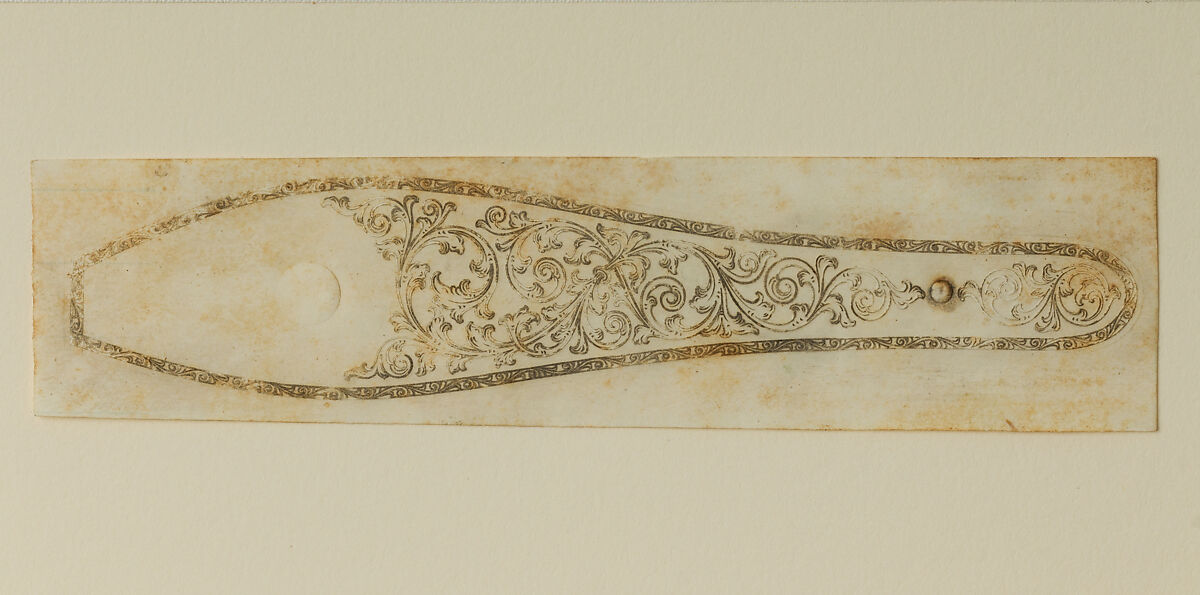 Twenty-Five Inked Impressions (or "Pulls") of Engraved Firearms Ornament, 2002.233.2–24, .26: Gustave Young (American (born Germany), Benshausen, Thuringia 1827–1895 Springfield, Massachusetts), Ink on paper, American and German
