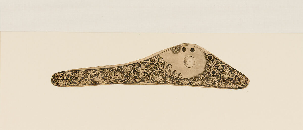 Twenty-Five Inked Impressions (or "Pulls") of Engraved Firearms Ornament, 2002.233.2–24, .26: Gustave Young (American (born Prussia), 1827–1895 Springfield, Massachusetts), Ink on paper, American and German 