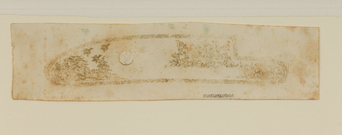 Twenty-Five Inked Impressions (or "Pulls") of Engraved Firearms Ornament, 2002.233.2–24, .26: Gustave Young (American (born Germany), Benshausen, Thuringia 1827–1895 Springfield, Massachusetts), Ink on paper, American and German