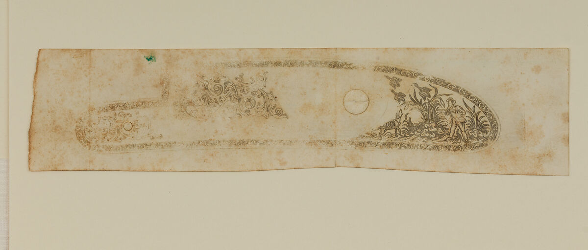 Twenty-Five Inked Impressions (or "Pulls") of Engraved Firearms Ornament, 2002.233.2–24, .26: Gustave Young (American (born Germany), Benshausen, Thuringia 1827–1895 Springfield, Massachusetts), Ink on paper, American and German