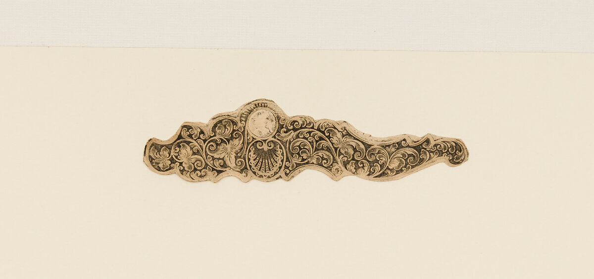 Twenty-Five Inked Impressions (or "Pulls") of Engraved Firearms Ornament, 2002.233.2–24, .26: Gustave Young (American (born Germany), Benshausen, Thuringia 1827–1895 Springfield, Massachusetts), Ink on paper, American and German