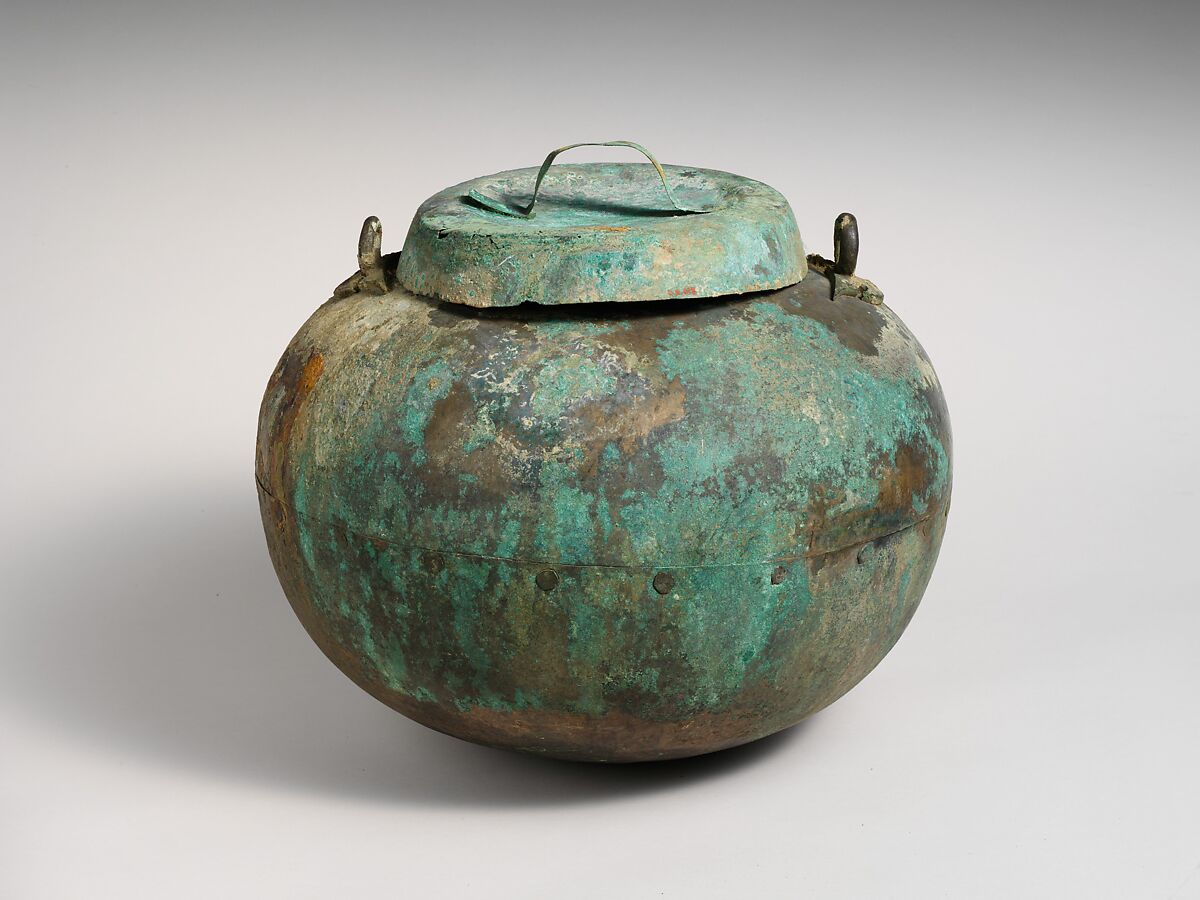Bronze cauldron, Bronze, Etruscan 