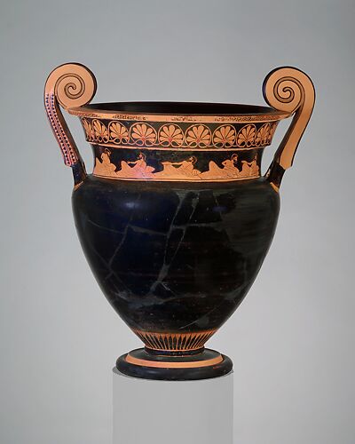 Terracotta volute-krater (bowl for mixing wine and water)