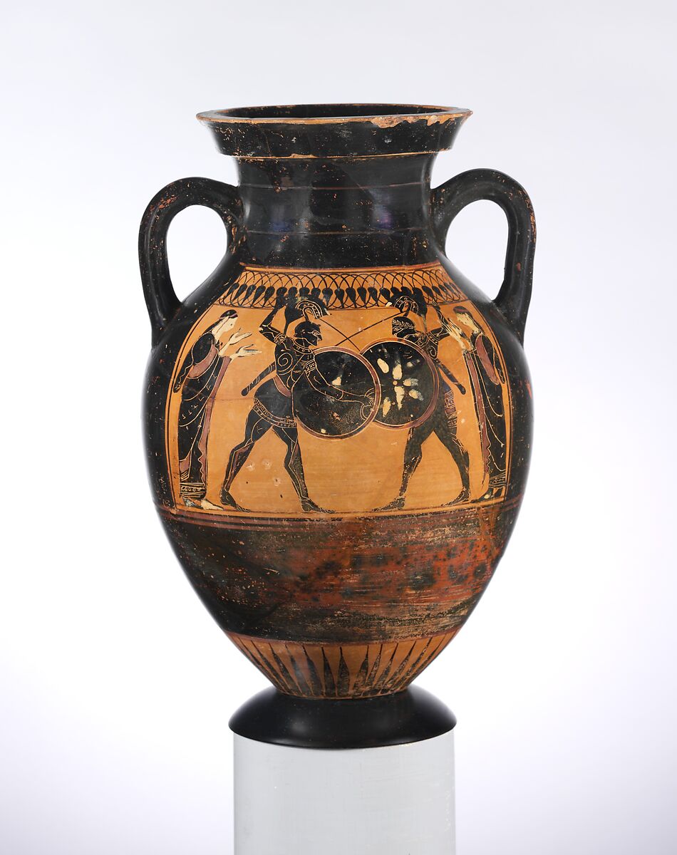 Terracotta Amphora Jar Greek Attic Archaic The Metropolitan Museum Of Art