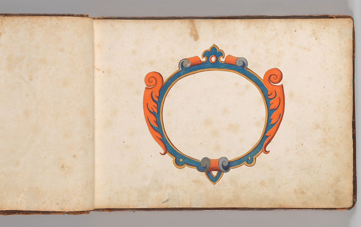 Album of Tournaments and Parades in Nuremberg, Pen and ink, watercolor, gold and silver washes; paper bound in gold-tooled leather, German, Nuremberg