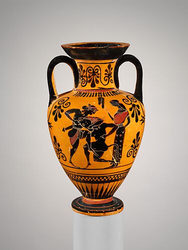 Terracotta neck-amphora (jar)