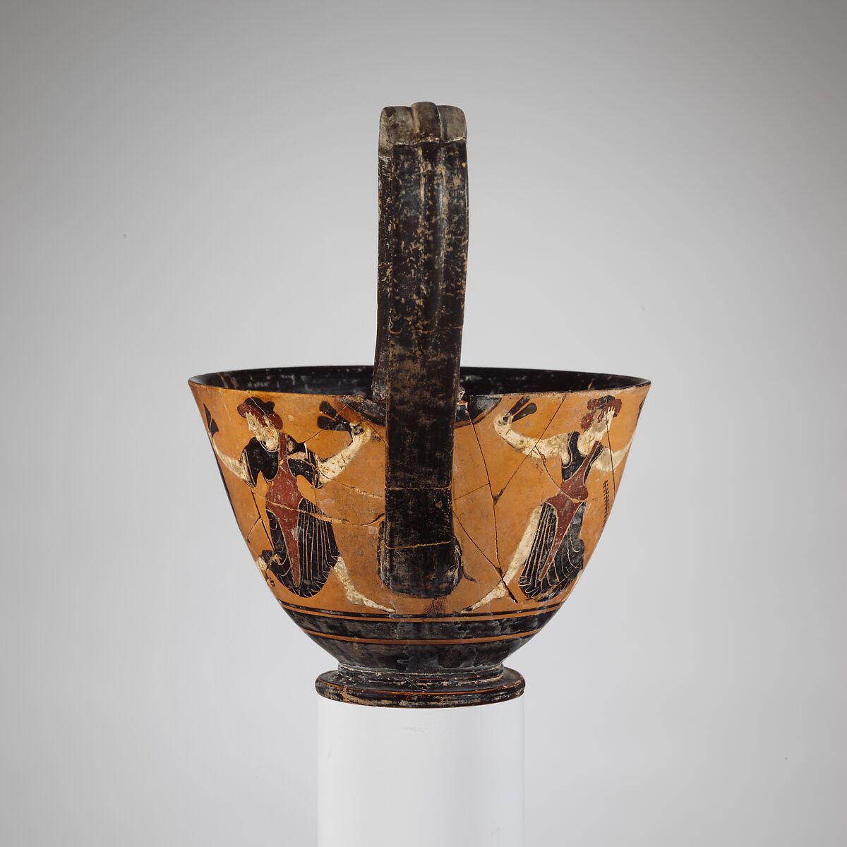Terracotta kyathos (cup-shaped ladle), Attributed to the Group of Berlin 2095, Terracotta, Greek, Attic
