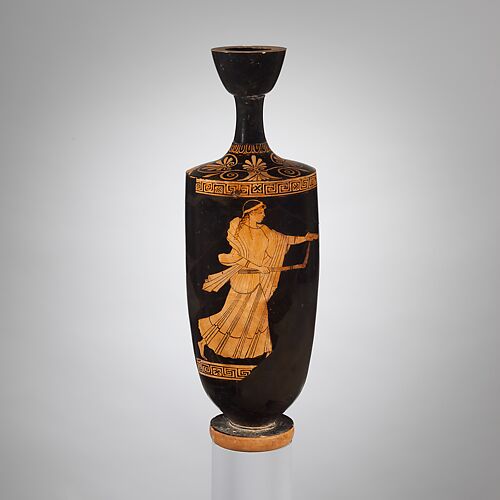 Terracotta lekythos (oil flask)