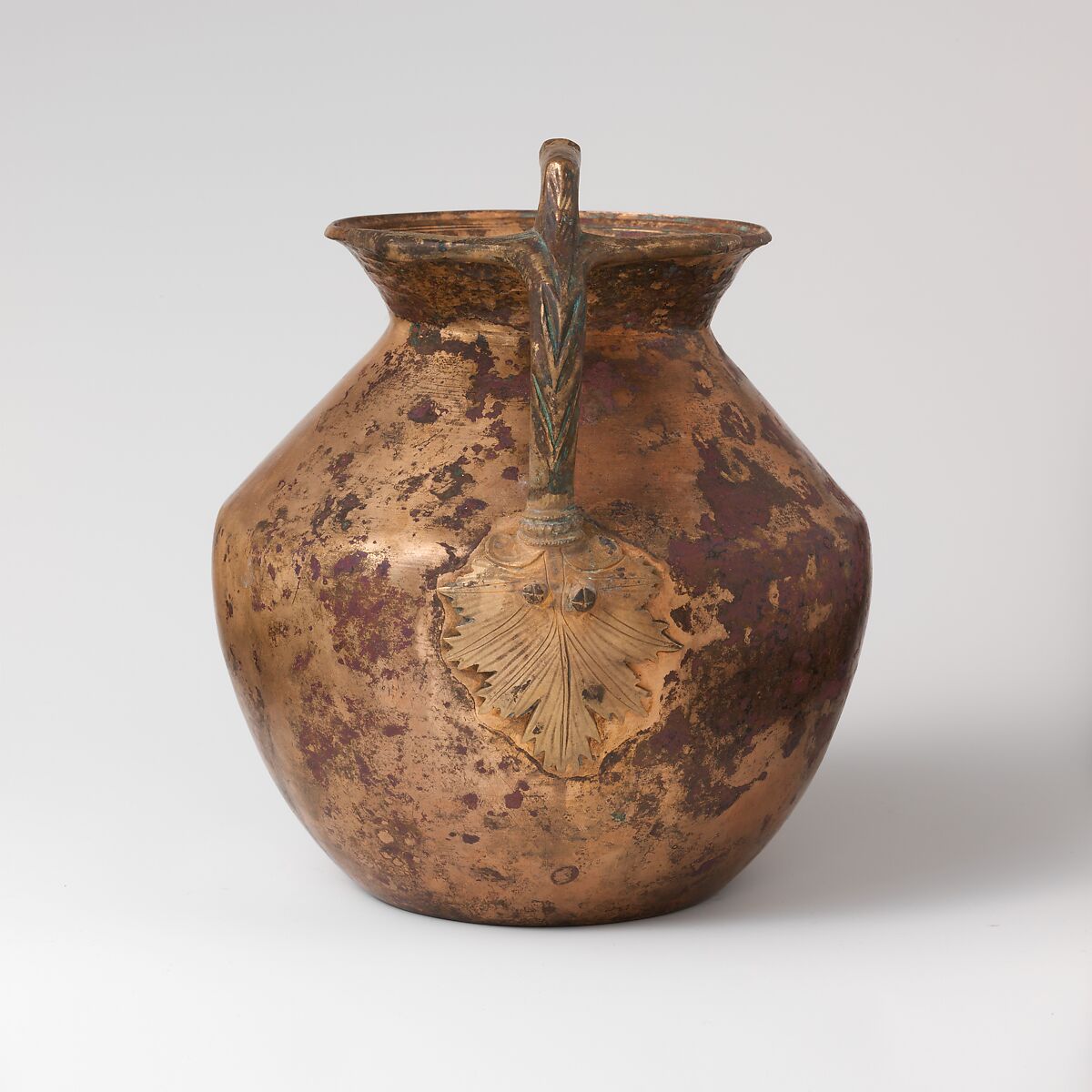 Bronze jug, Bronze, Roman