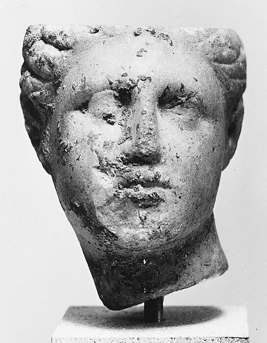 Marble head of a woman, Marble, Island, Roman 