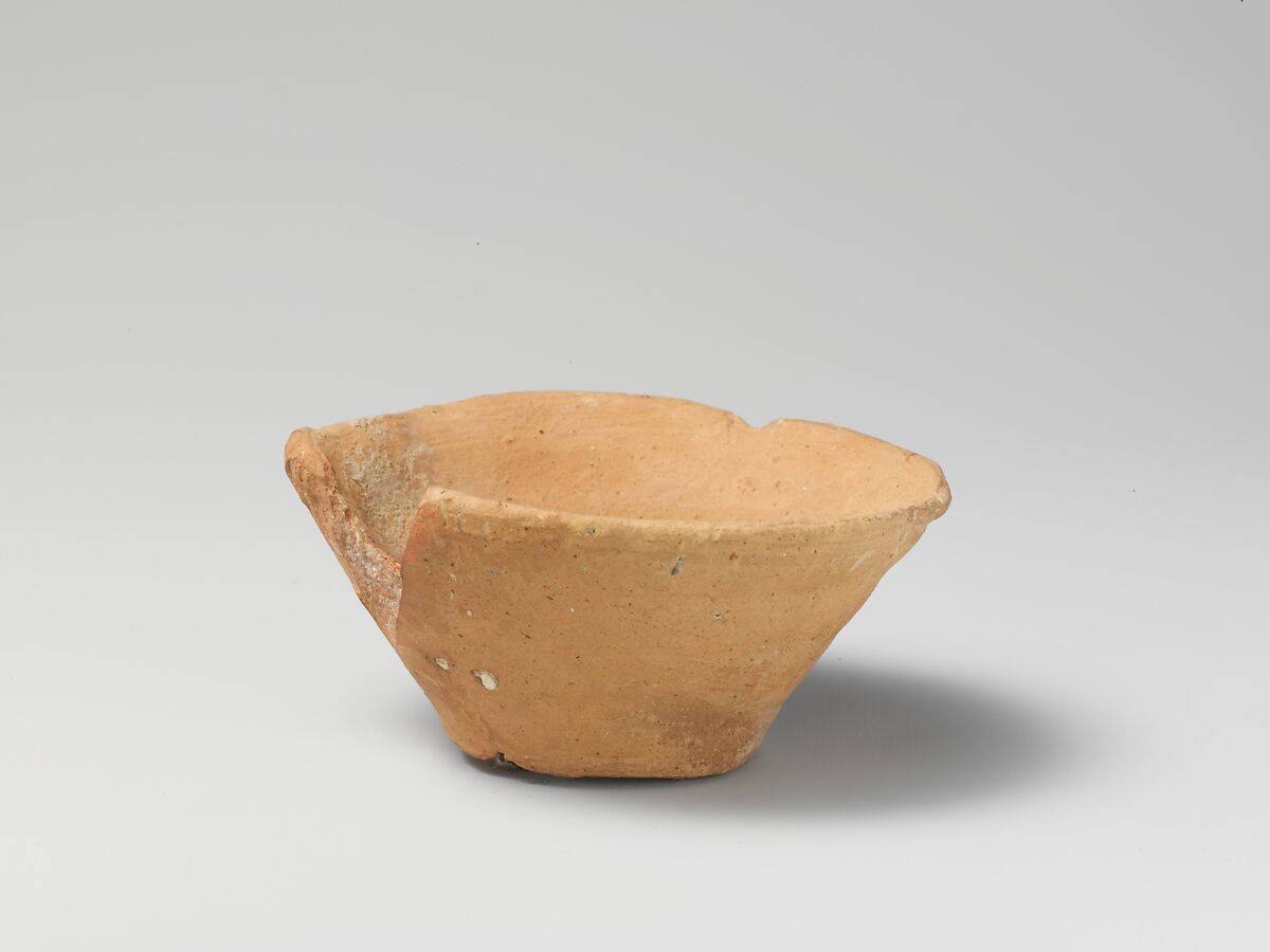 Terracotta conical cup, Terracotta, Minoan 