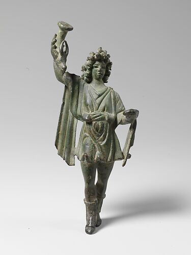 Bronze statuette of a Lar