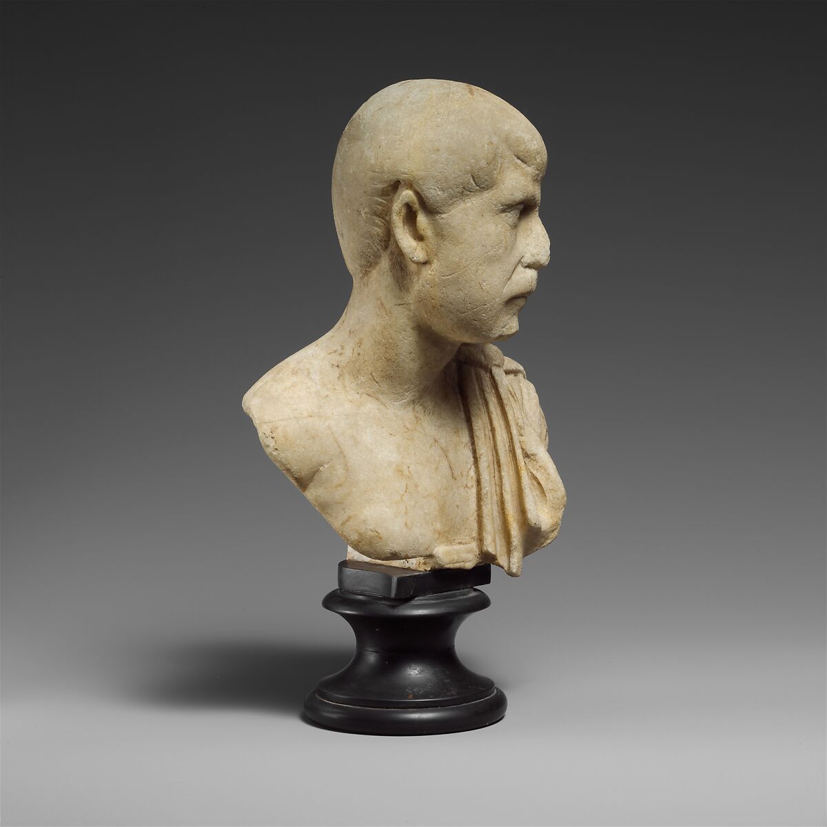 Marble bust of a man, Marble, Roman