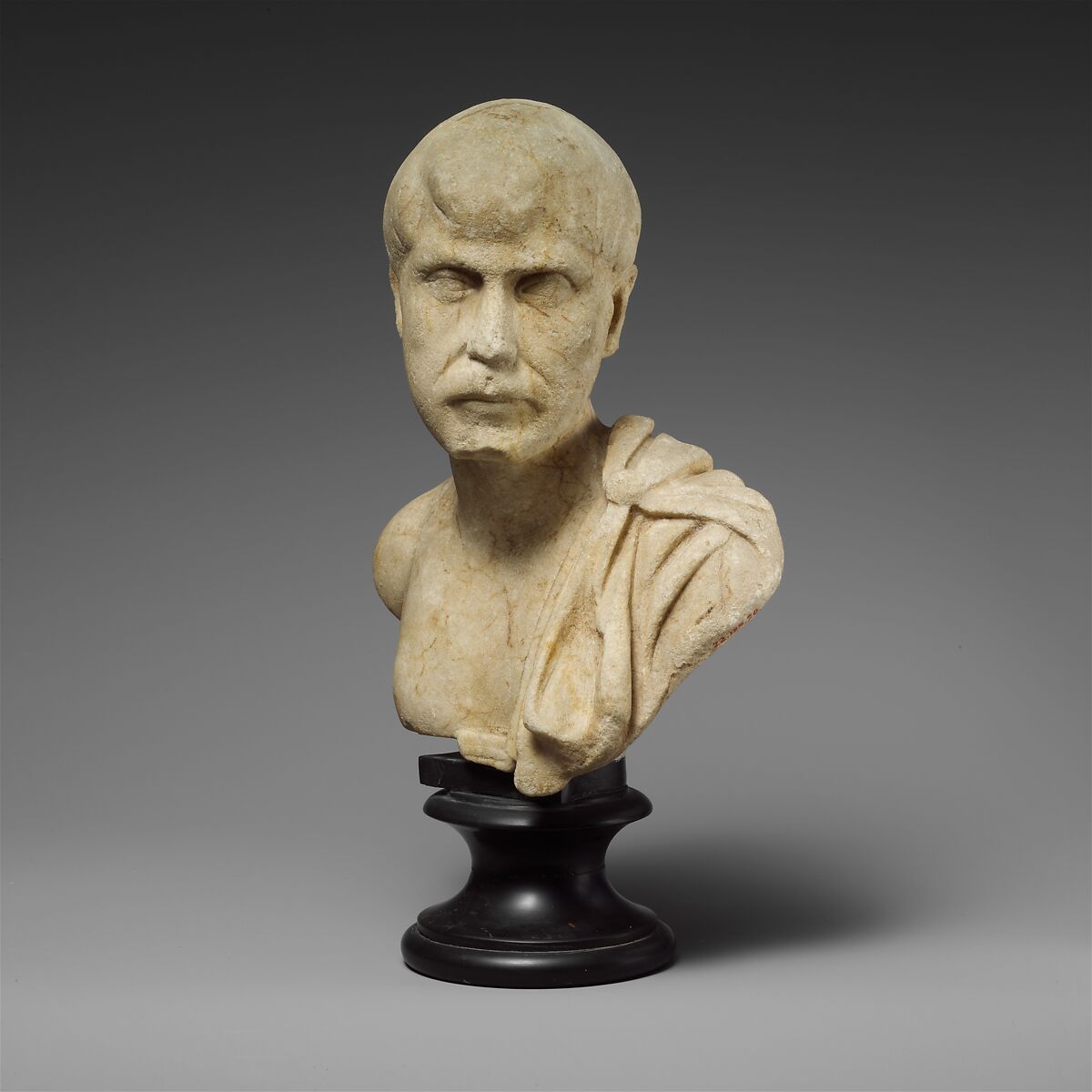 Marble bust of a man, Marble, Roman