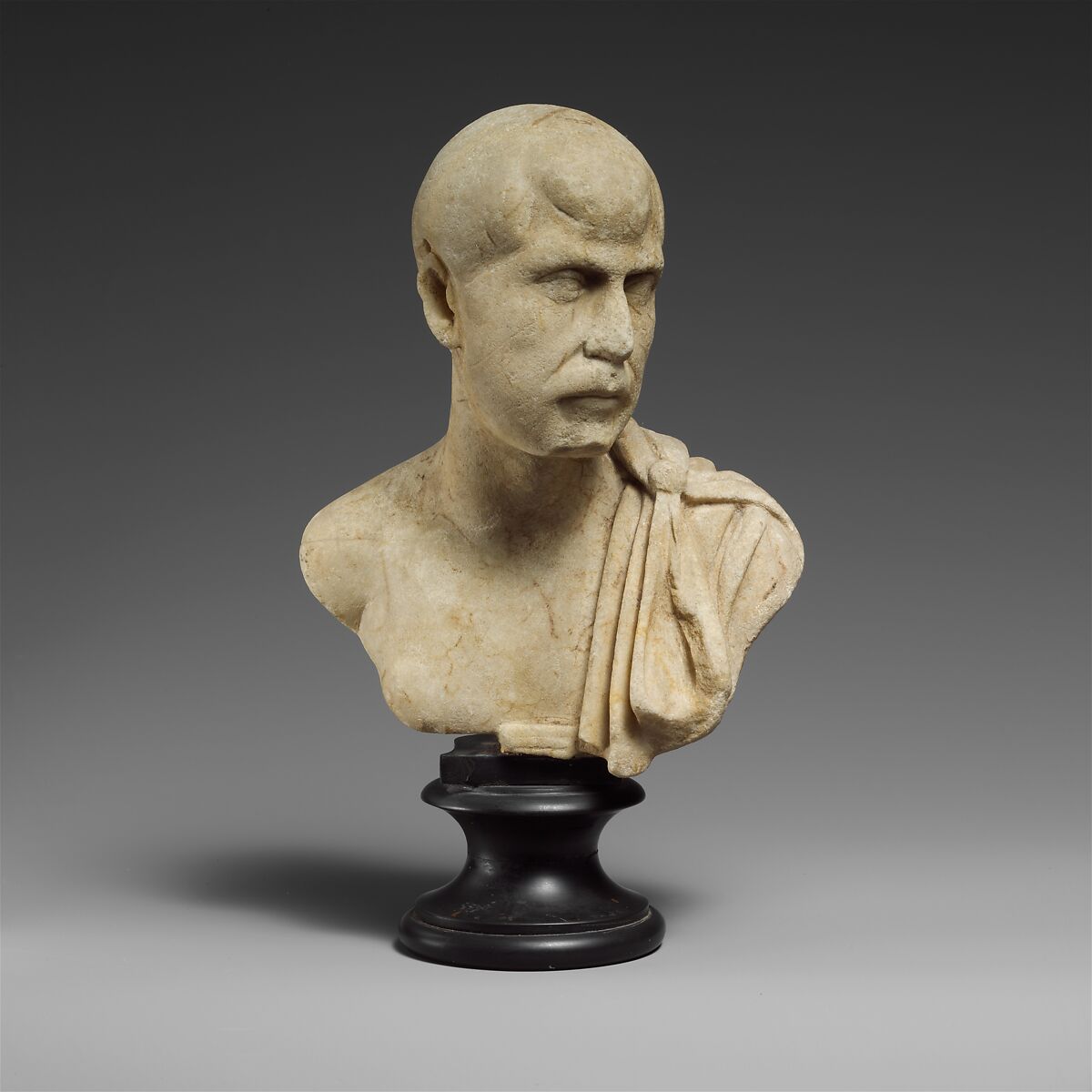 Marble bust of a man, Roman
