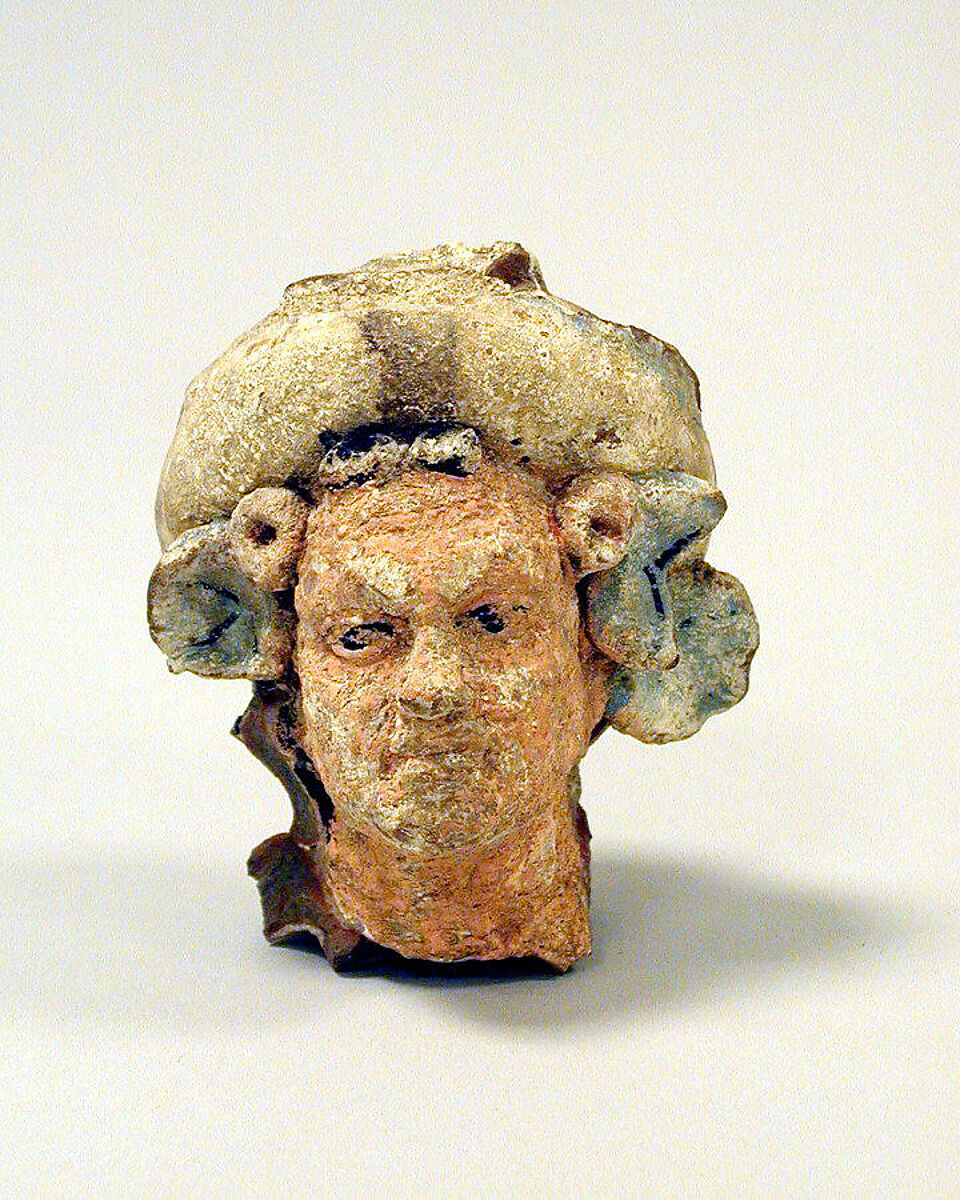 Head of a Satyr, Terracotta, Greek 