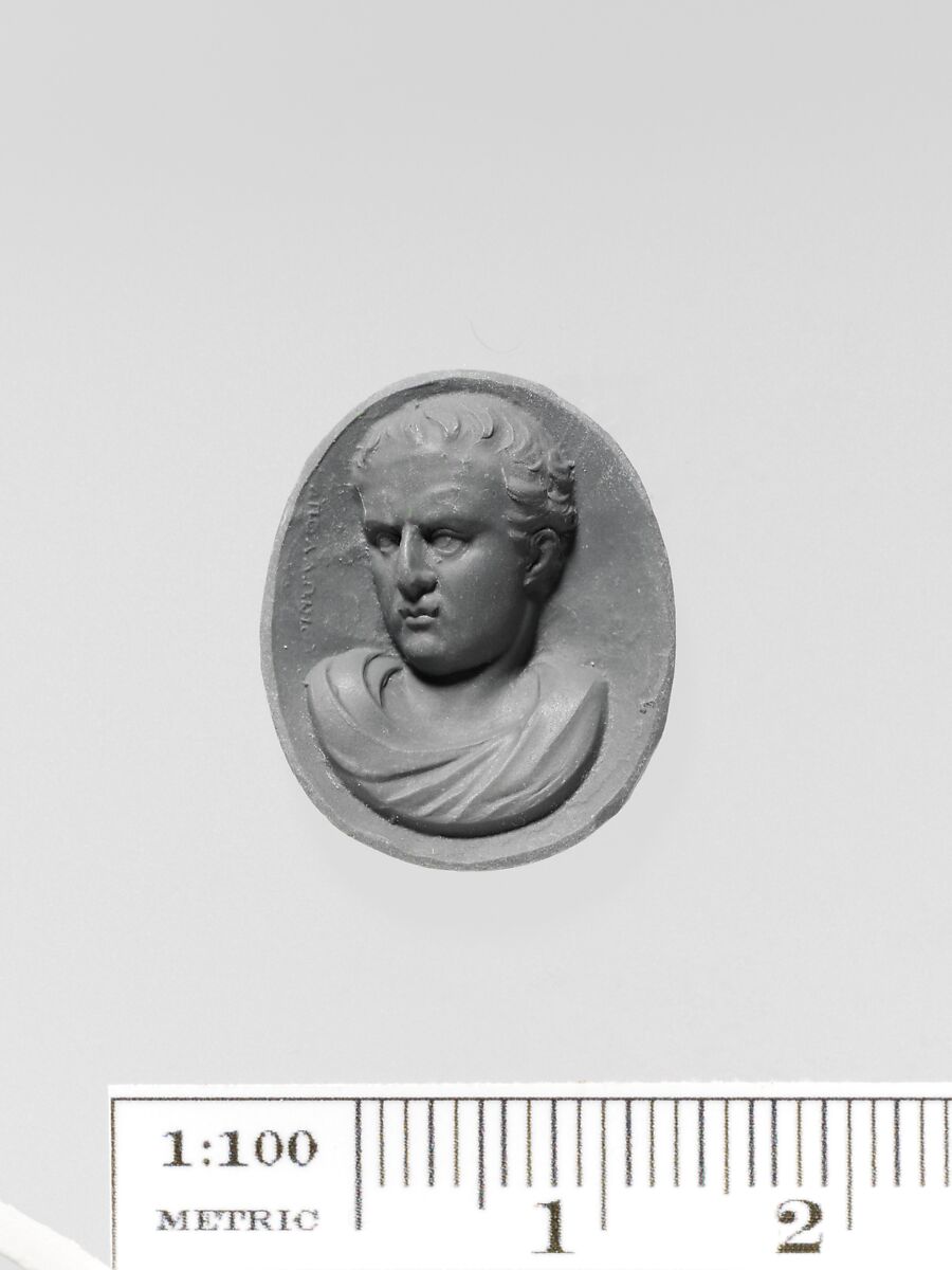 Garnet ring stone, Signed by Apollonios, Garnet, Roman