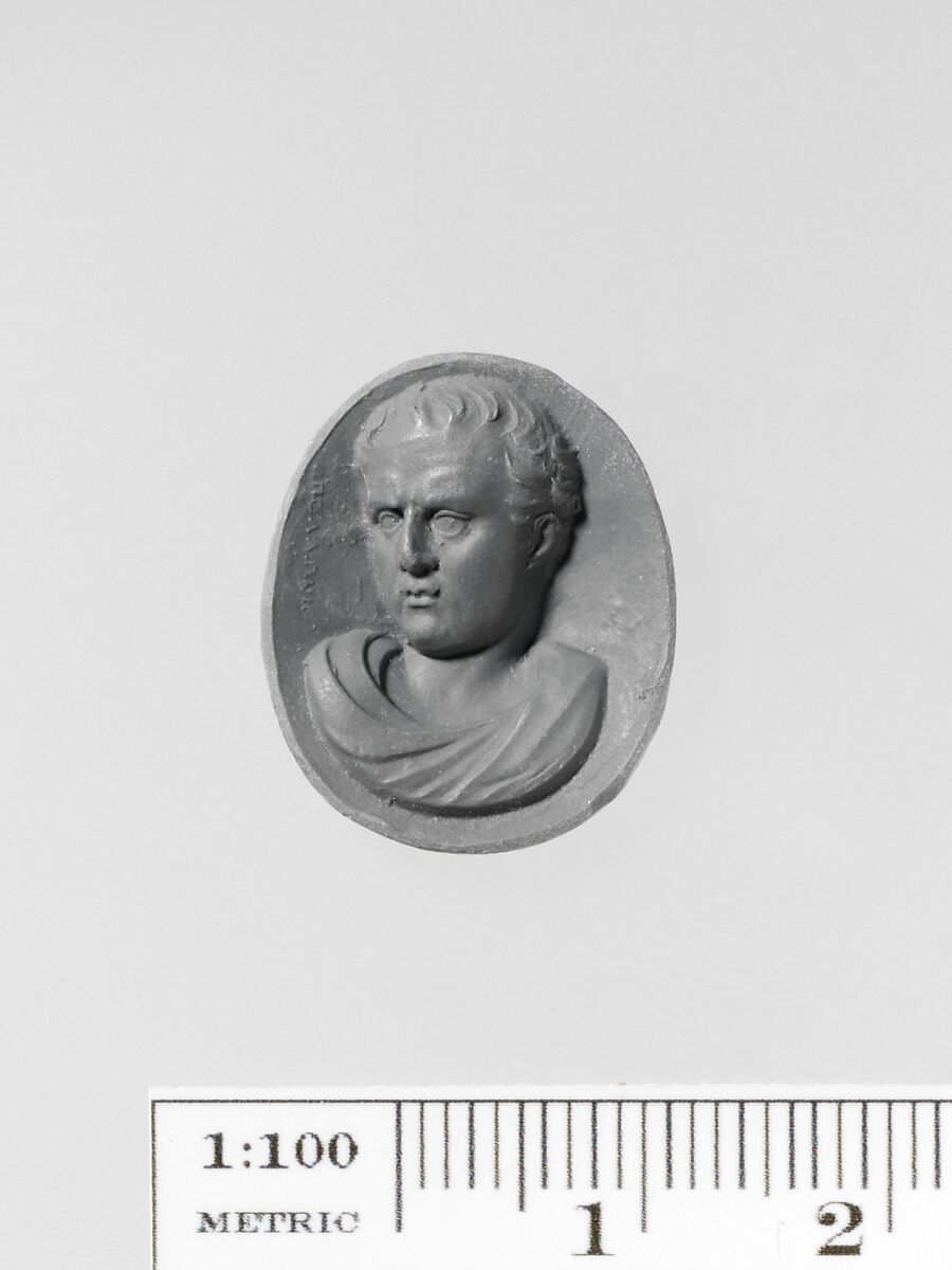 Garnet ring stone, Signed by Apollonios, Garnet, Roman