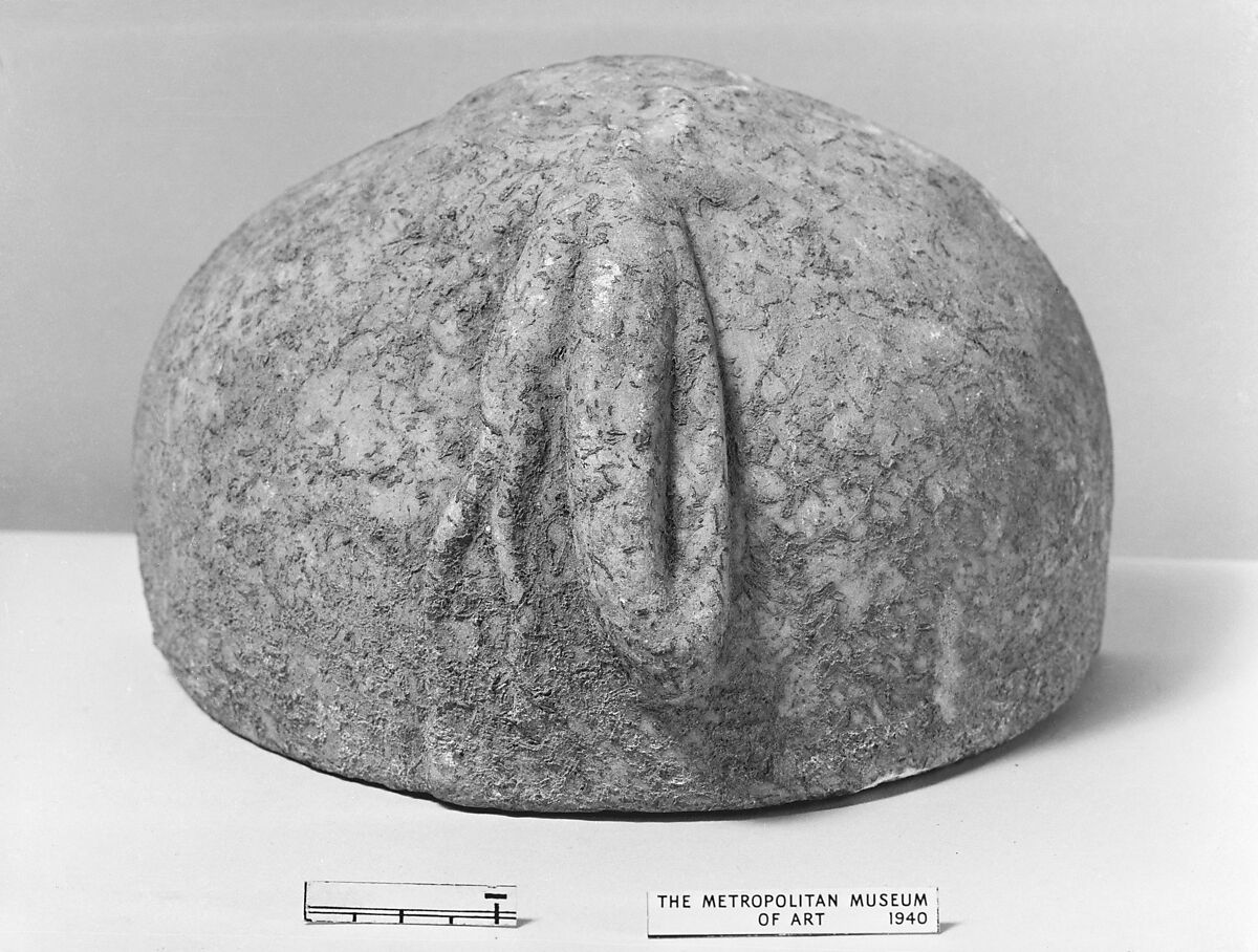 Fragment of a child's head, Marble, Roman 