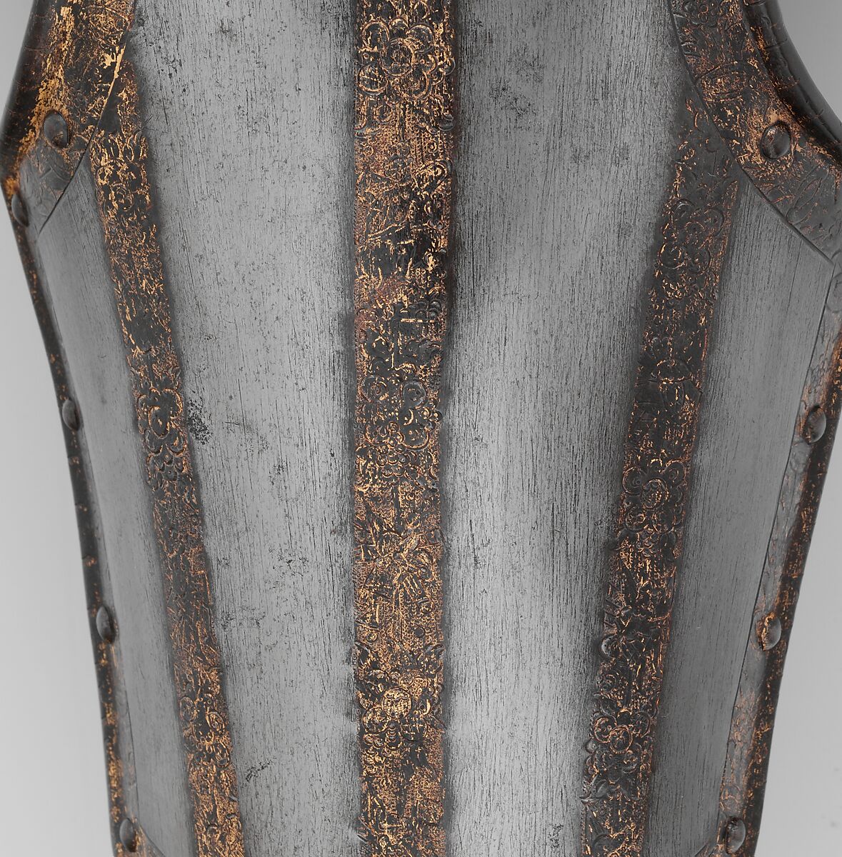 Shaffron (Horse's Head Defense), Steel, gold, leather, Dutch