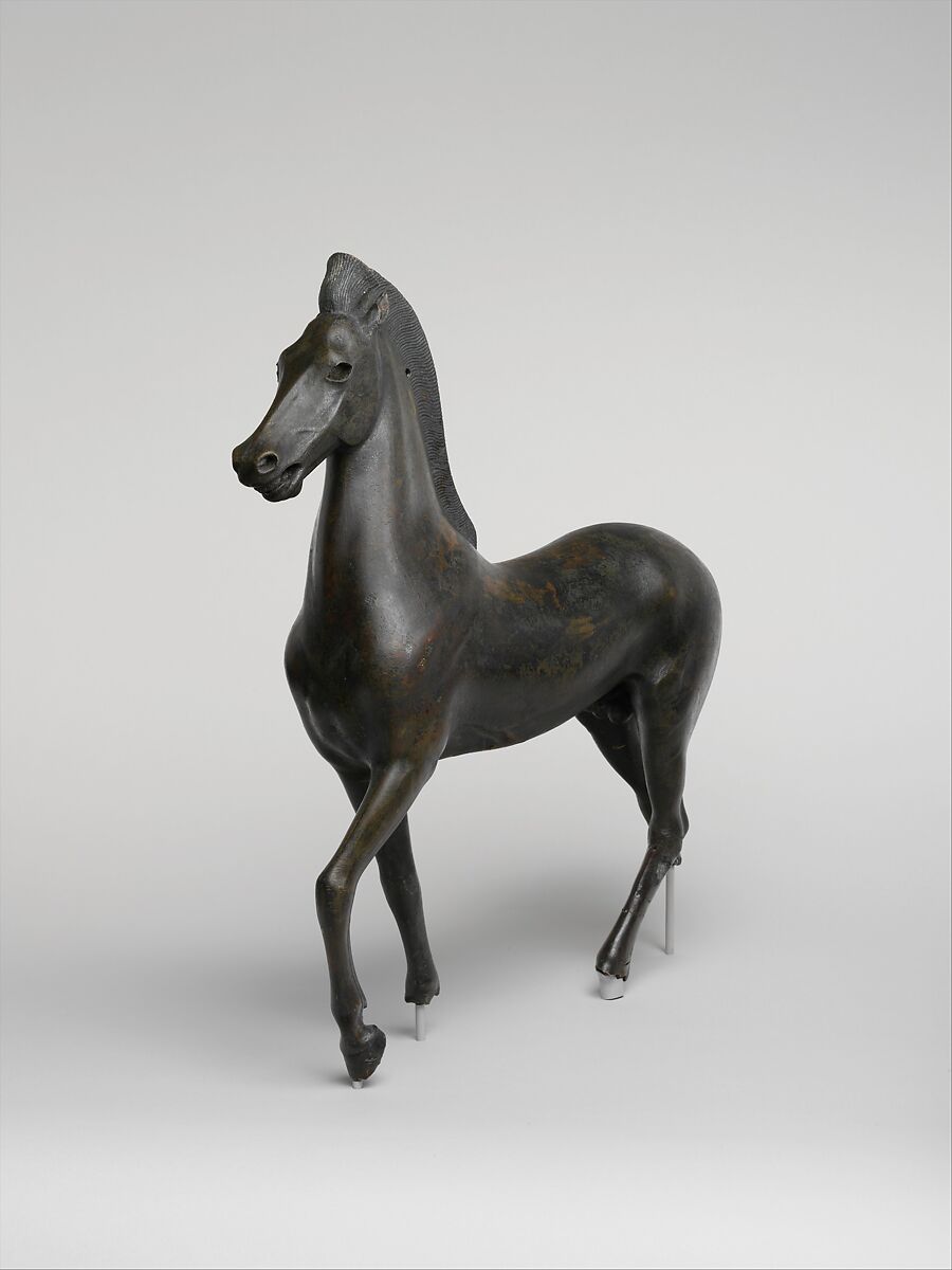 Bronze statuette of a horse, Bronze, Greek
